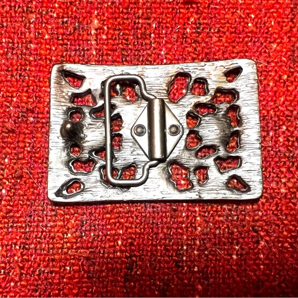 Metal Belt Buckle Womens Flower Rhinestones Gold Tone Western Boho Brass Look - Picture 2 of 4